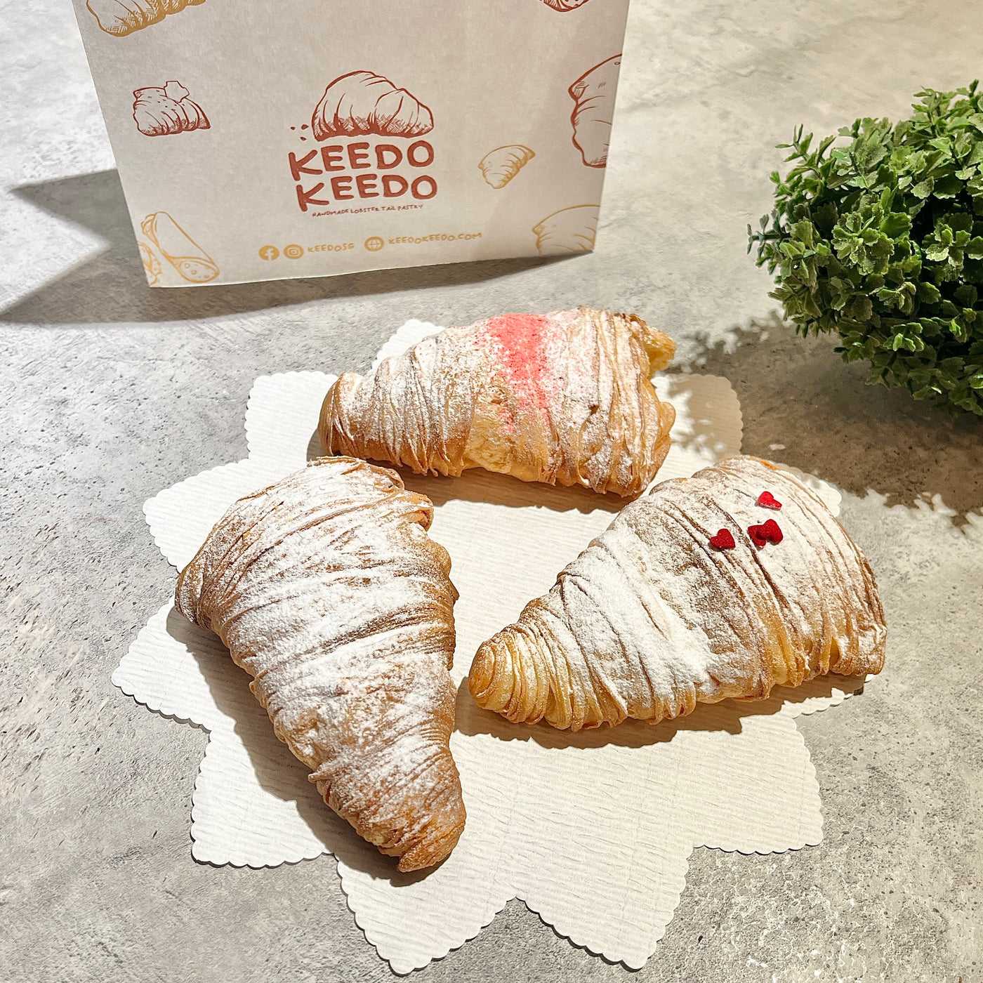 Lobster Tail Pastry - 3 Pieces classic