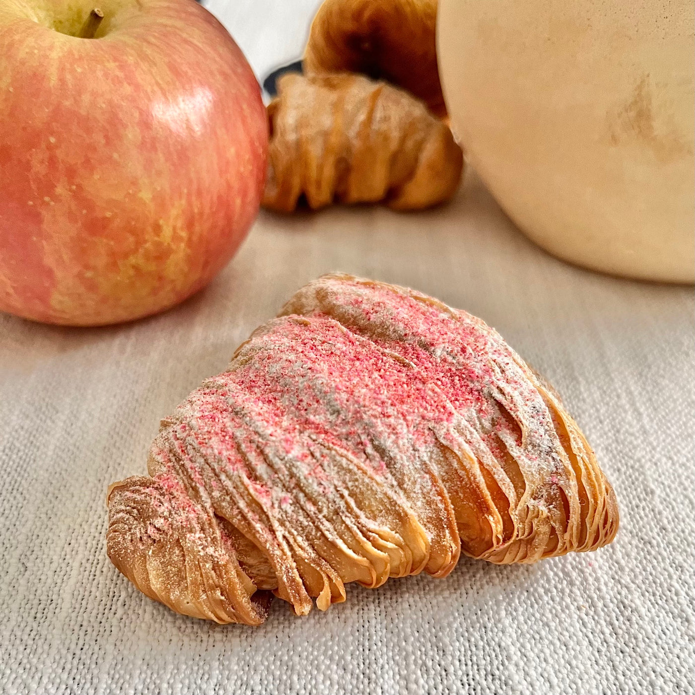 Lobster Tail Pastry- Fujisaki Type Apples with Cinnamon